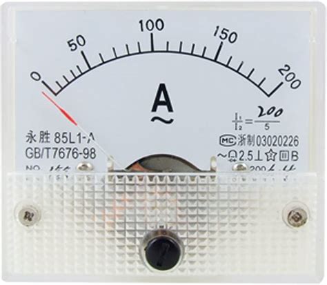 Baomain Analog L Ac A Rectangle Analog Panel Ammeter Gauge