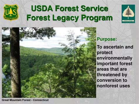 PPT - USDA Forest Service Forest Legacy Program PowerPoint Presentation ...
