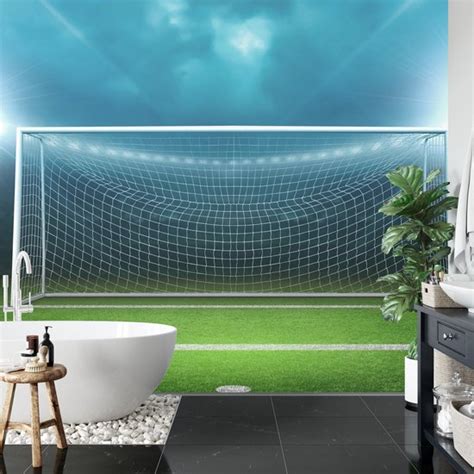 Fotobehang 3D Voetbalveld Bol