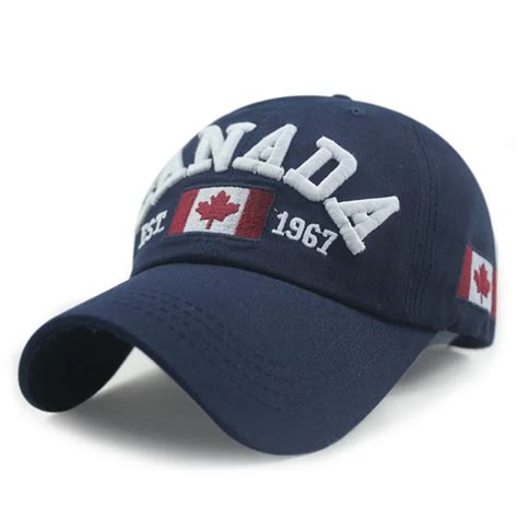 Gorra De B Isbol De Algod N Con Bandera De Canad Para Hombre Gorra De B