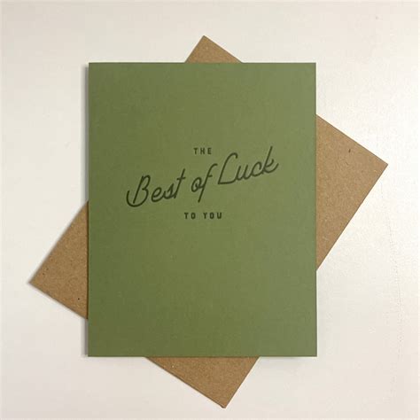 Best of Luck Greeting Card – Semantics Paper Goods