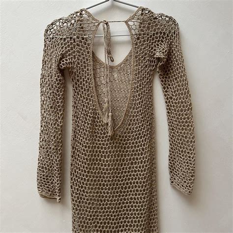 The Naked Tiger X Andi Bagus Long Crotchet Dress Depop