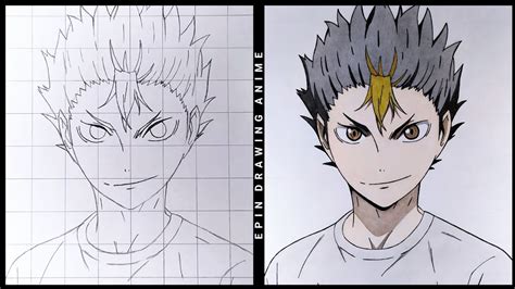 Cara Menggambar Nishinoya Yuu Haikyuu How To Draw Nishinoya Youtube