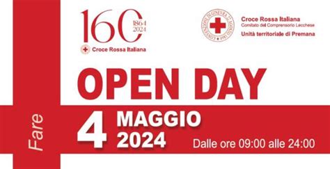 160 ANNI DI STORIA DOMANI LOPEN DAY DELLA CROCE ROSSA DI PREMANA