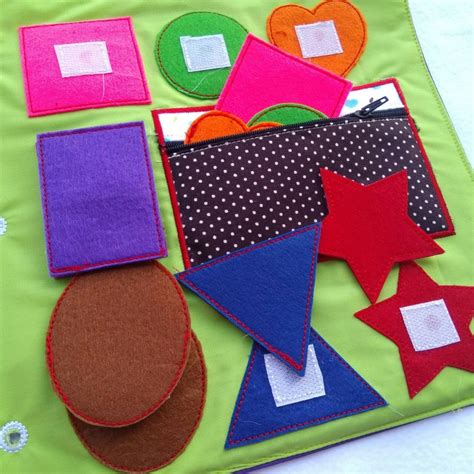 Shape Quiet Book Page Matching Shape Color Busy Book Toddler Etsy