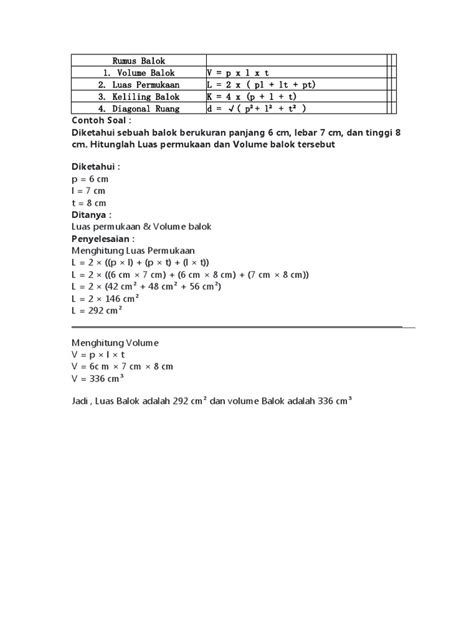 Contoh Soal Balok | PDF