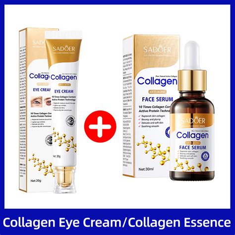 Sadoer Collagen Eye Cream Anti Aging Reduces Wrinkles Dark Circles