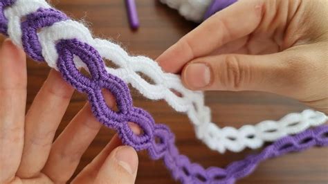 Wow Super Easy Tunisian Crochet Hair Band Model Çok Kolay Çok Güzel