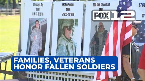 Families Veterans Honor Fallen Soldiers In Vancouver Youtube