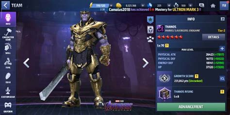 My Thanos Stats Is It Good Build Marvel Future Fight