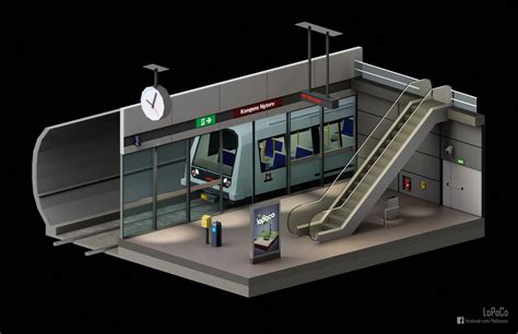 Copenhagen Metro Station on Behance