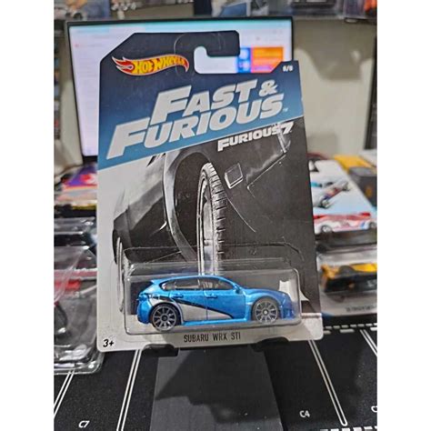 HOTWHEELS HOT WHEELS SUBARU 風火輪風火輪速度之怒 7 斯巴魯 WRX STI 蝦皮購物