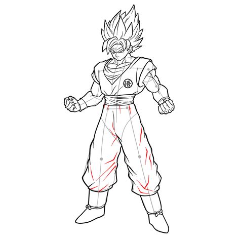 How To Draw Goku In Super Saiyan Master The Power Of Art