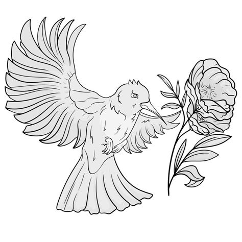 cardinal rare bird on a tree branch in a tropical jungle, black and