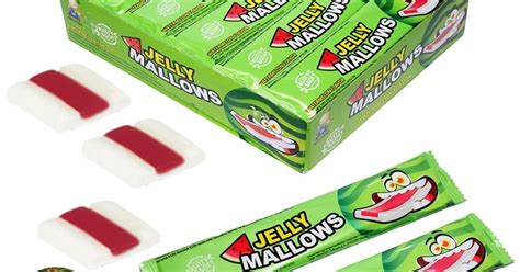 Упаковка маршмеллоу с желе Jelly Mallows Арбуз, 30шт. — купить в ...