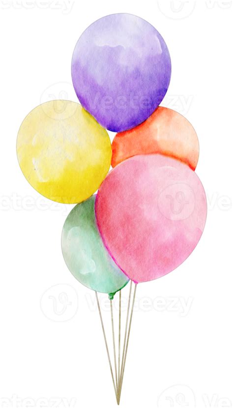 Watercolor Balloon Clip Art Png