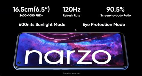 Realme Unveils Narzo 30 Pro With 5G And 120Hz Screen Narzo 30A Tags