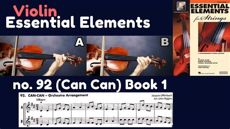 Essential Elements Violin Book 1 92 Can Can Solo Orchestra