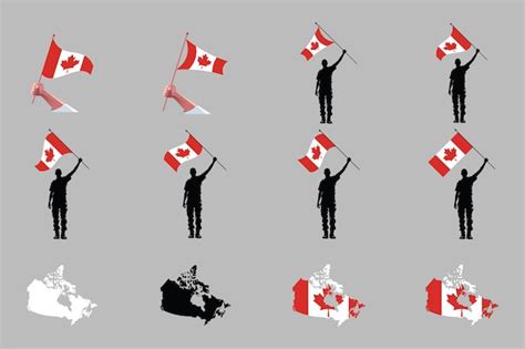 Bandeira Do Canad Configura O Original E Simples Da Bandeira Do