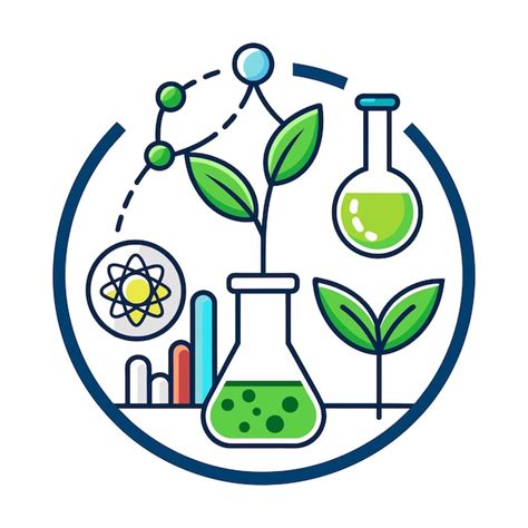 Premium Vector Biology Minimal Flat Vector Illustration