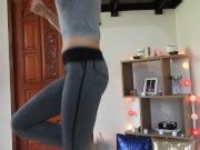 Sweaty Hot Body Girl Workout And Riding Dildo Till Orgasm Xxx Mobile Porno Videos Movies