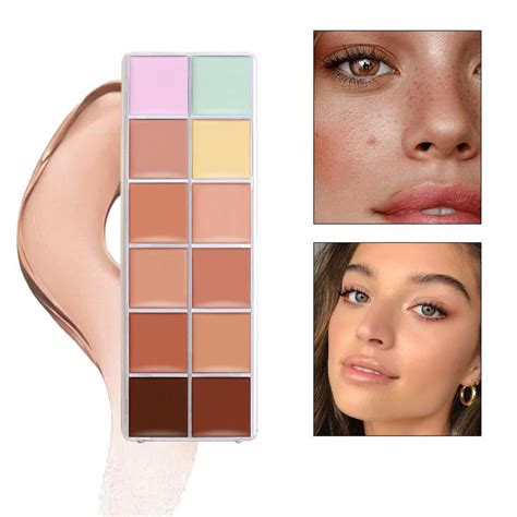 Color Correcting Concealer Palette 12 Colors Face Camouflage Contour