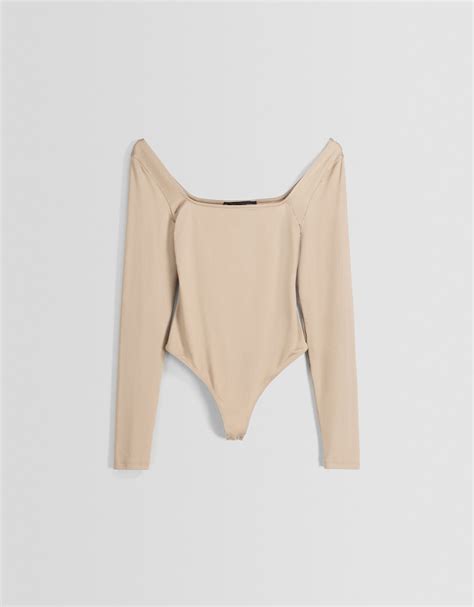 Long Sleeve Bodysuit Women Bershka