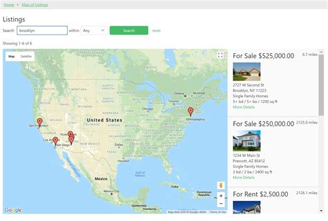 Online database and workflow templates: Real Estate Listings