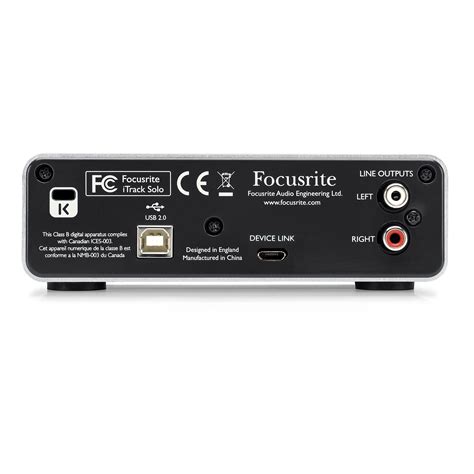 Focusrite iTrack Solo Lightning « Audio Interface