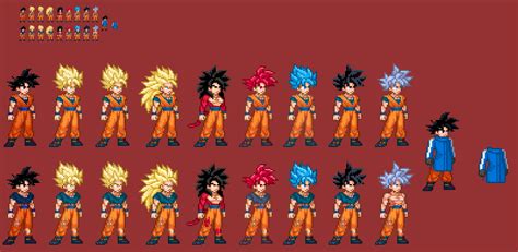 Goku (All forms) by GoldenGrid on DeviantArt