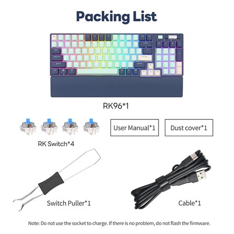 RK ROYAL KLUDGE RK96 RGB Limited Ed 90 96 Keys Wireless Triple Mode BT5 0 2 4G USB C Hot