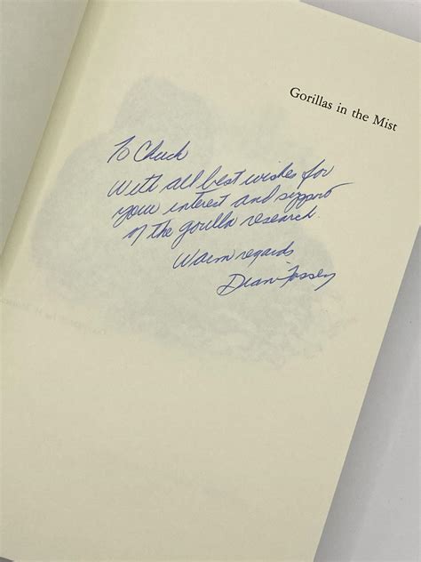 Gorillas in the Mist by Fossey, Dian: (1983) First edition, first ...