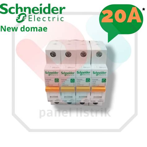 Jual Schneider MCB Domae 1 Phase 20 Sekring Listrik 1p 20 Ampere