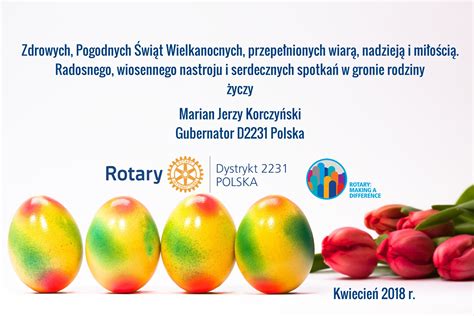 Życzenia świąteczne od Gubernatora Dystryktu Rotary Polska