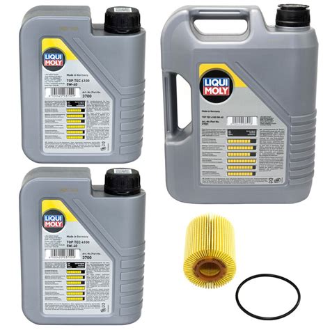 Motoröl Top Tec 4100 5W 40 LIQUI MOLY 7 Liter mit Ölfilter SH 403 71 95