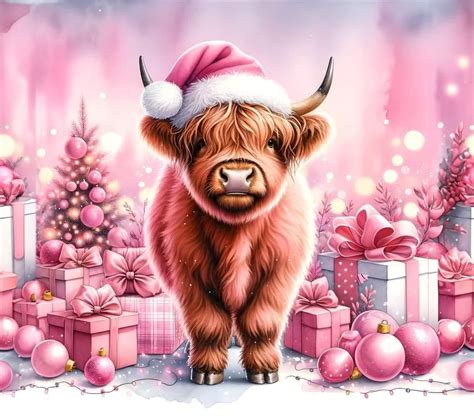 Pin By Melly On Cow Designs In Christmas Card Art Christmas Fun