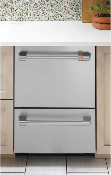 Cafe Cdd420p2ts1 24 Inch Fully Integrated Double Drawer Dishwasher With