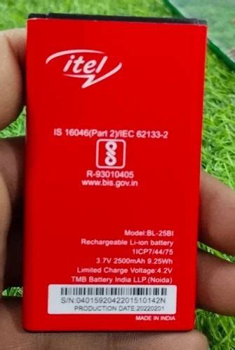 Itel Bl 25bi Mobile Battery At Rs 120 Phone Battery In Shivpuri ID