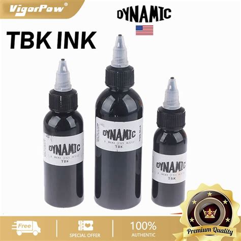 DYNAMIC Tattoo Ink Triple Black 240ml Permanent Tattoo Ink 1/2/8Oz ...