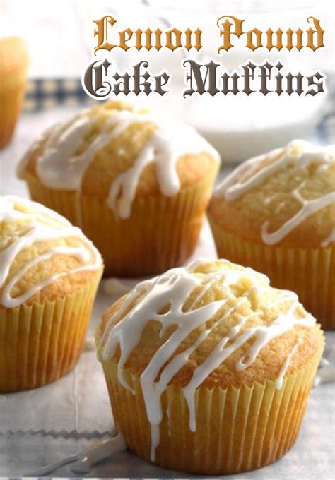 Lemon Pound Cake Muffins