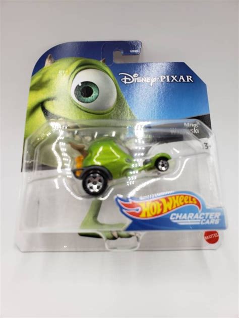 Hot Wheels Mike Wazowski Green Character Cars Perfect Birthday Gift Miniature Collectable Scale