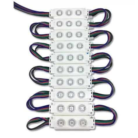 Modulo Led Smd Exterior Rgb W V X Unidades