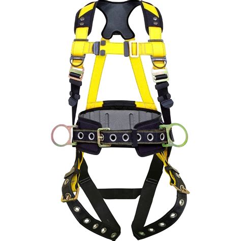 Guardian Fall Protection Series 3 Full Body Safety Harness With Waist