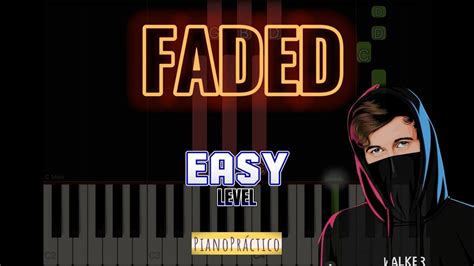 Alan Walker Faded Easy Piano Tutorial Youtube