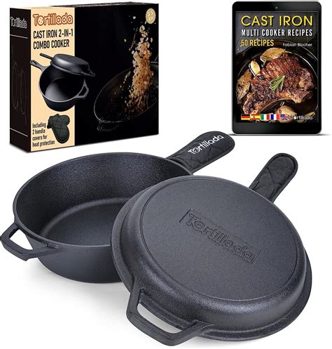 Tortillada 2 In 1 Cast Iron Combo Cooker Dutch Oven 3