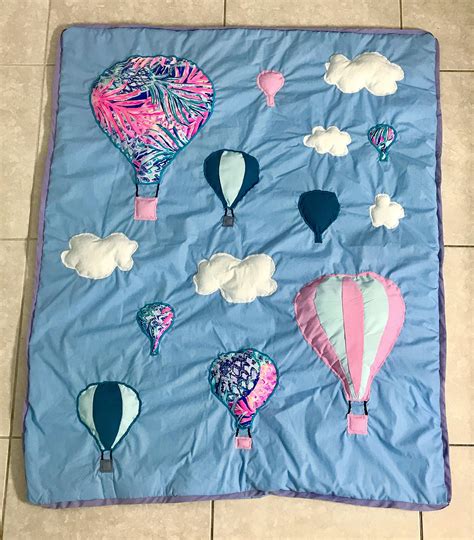 Self Drafted Hot Air Balloon Baby Blanket I Made For My Daughter Who