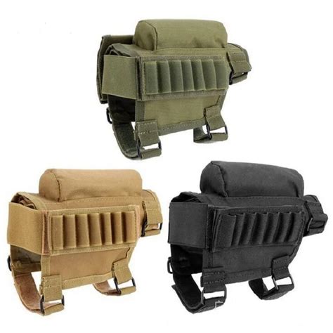 Cqc Airsoft Tactical Hunting Rifle Buttstock Cheek Rest Pouch With Ar