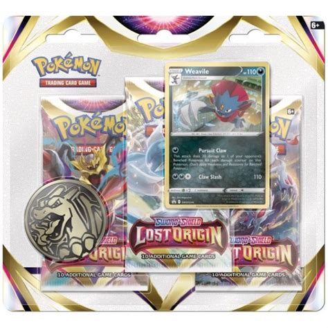 Pokemon Trading Card Game Sword Shield Lost Origin Triple Pack