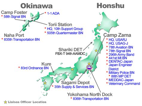 Us Military Bases Japan Map