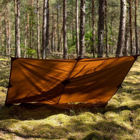 Bushcraft Spain Nessmuk Oilskin Tarp 25x2m Mö